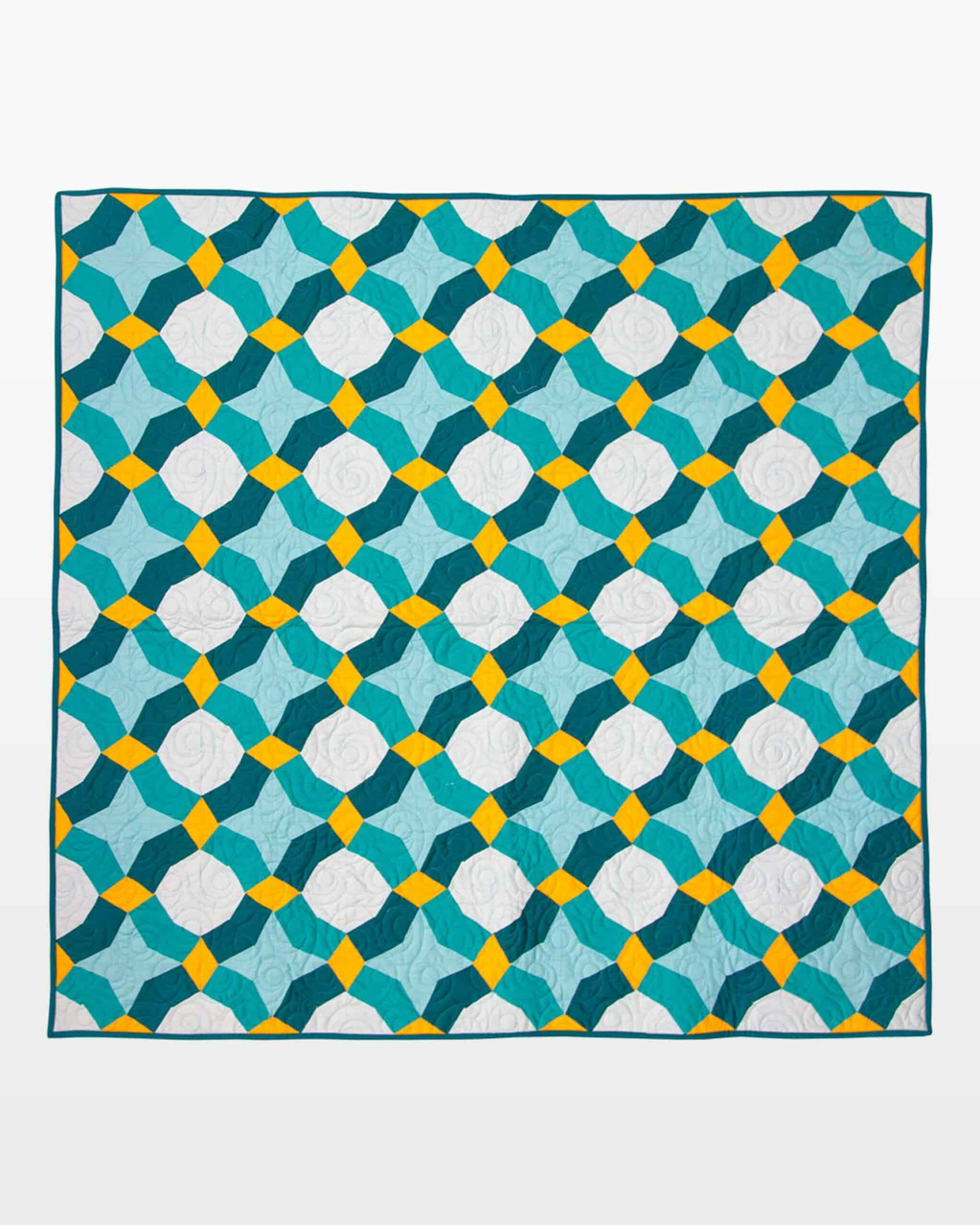go! tulip tiles throw quilt pattern
