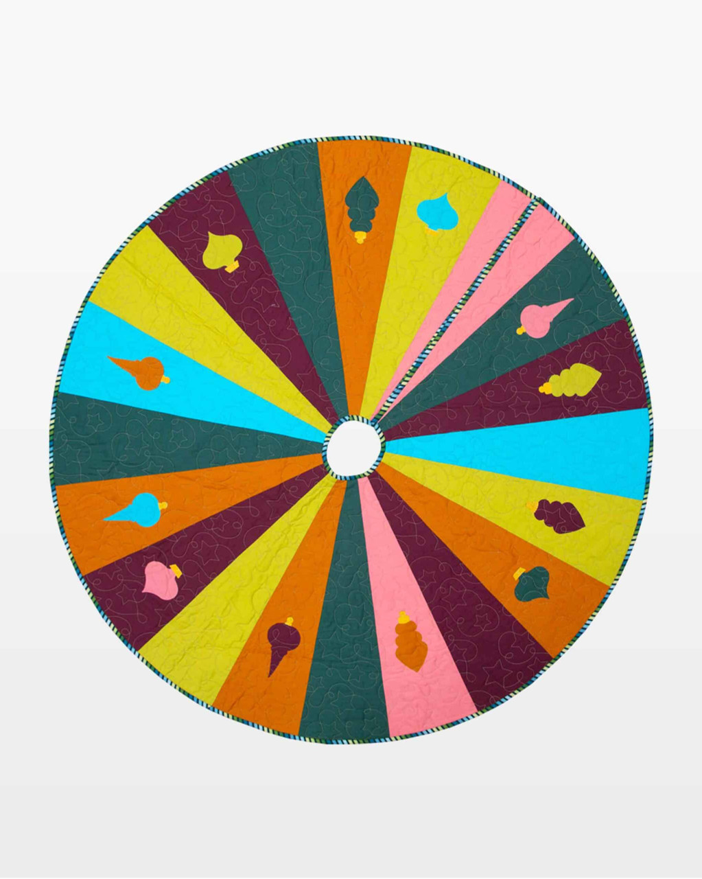 go! christmas ornament tree skirt pattern