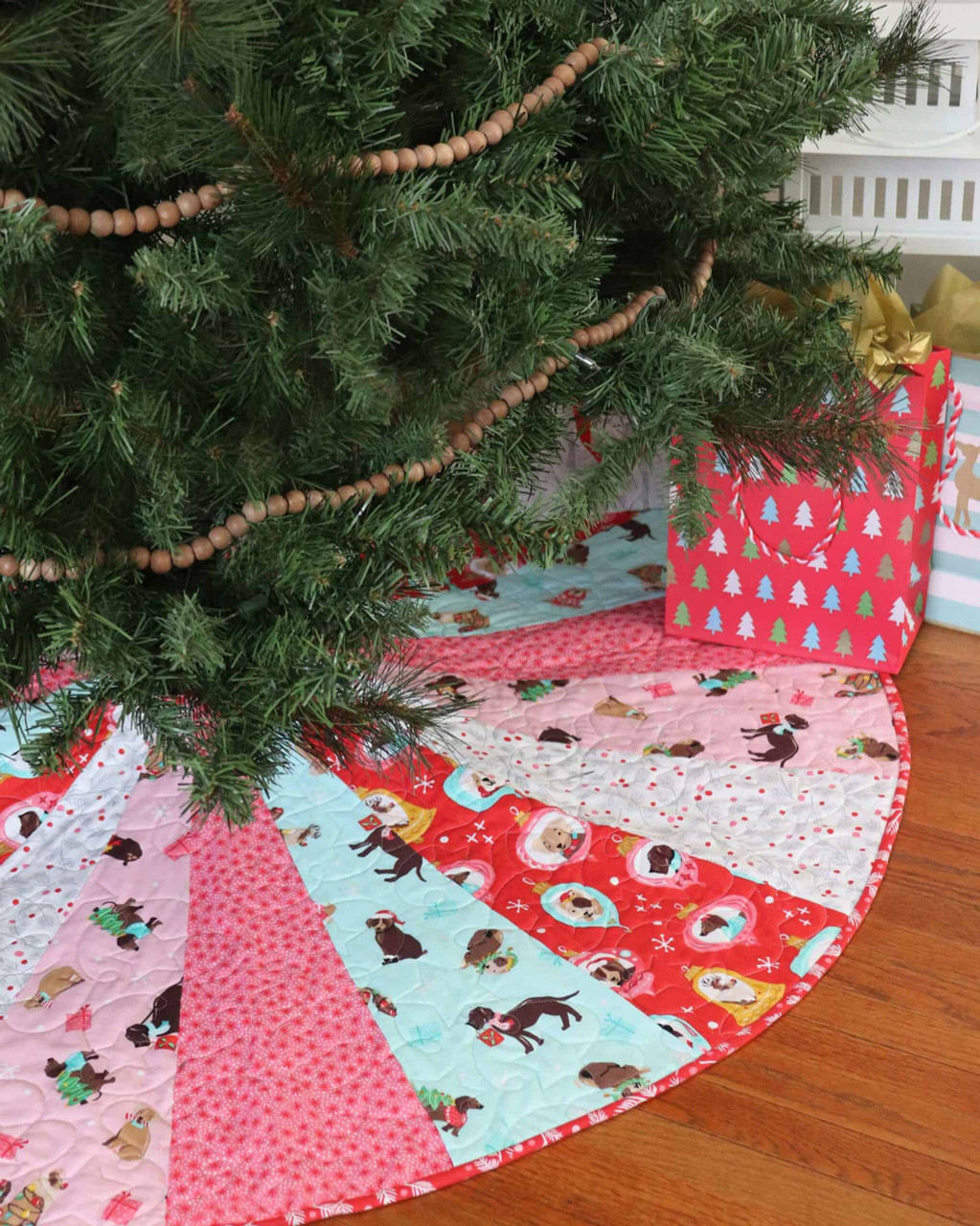 go! colorful tree skirt pattern