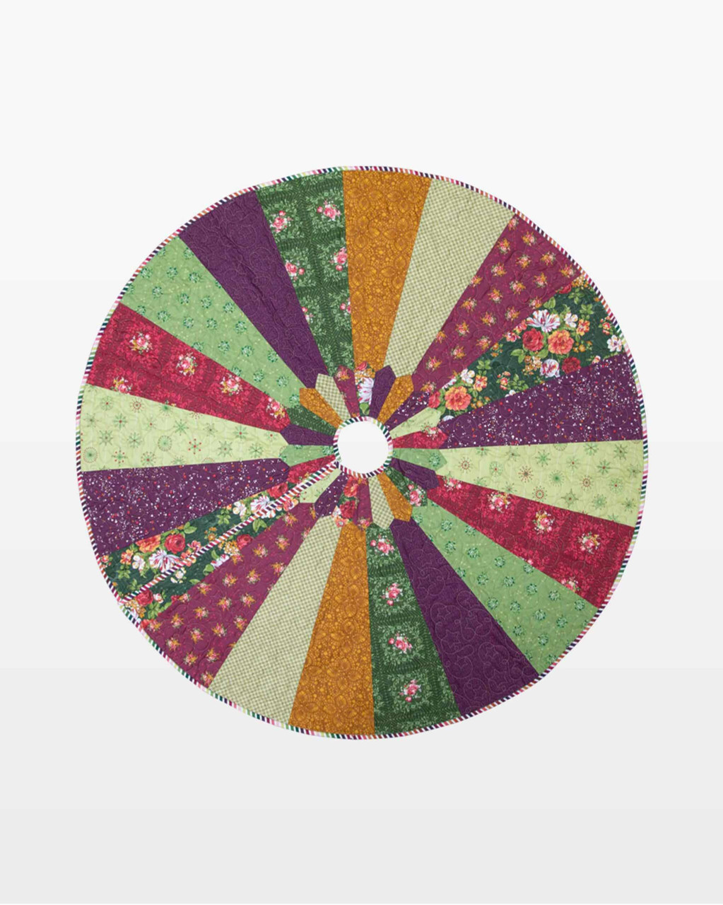 go! scrappy tree skirt pattern