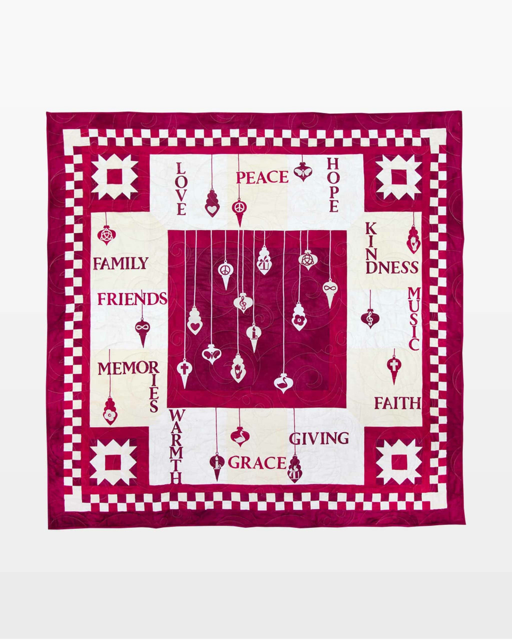 go! the twelve gifts of christmas throw quilt pattern