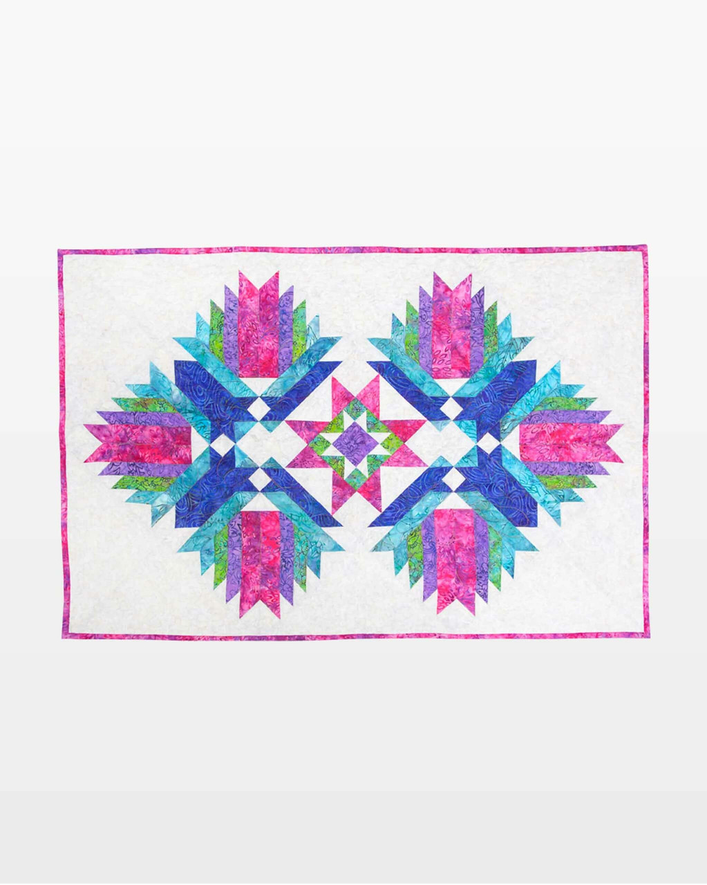 go! lotus blossom stars wall hanging pattern