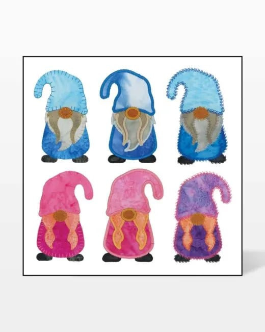 go! gnome accessories embroidery designs