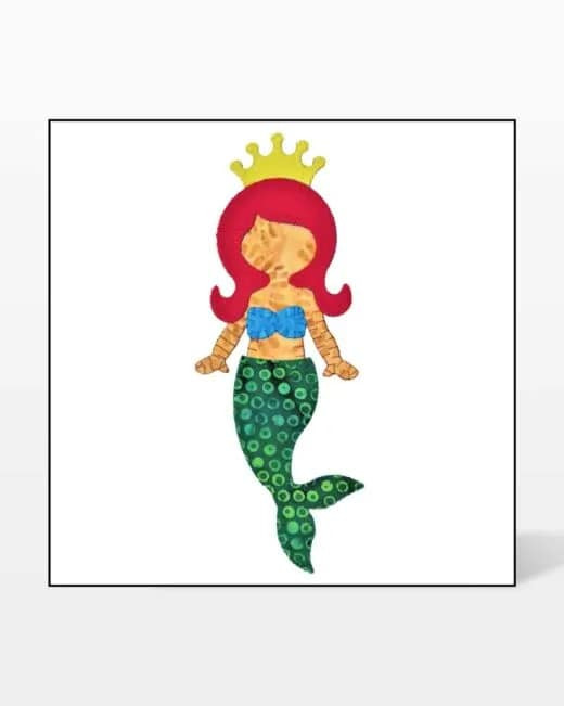 go! mermaid king & queen embroidery designs