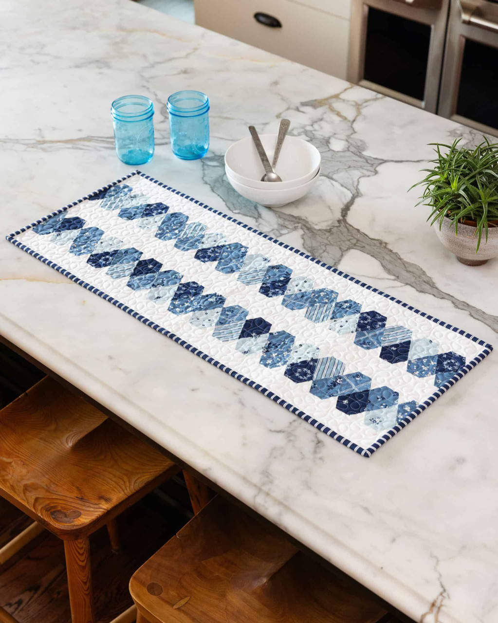 go! epp jewel table runner pattern