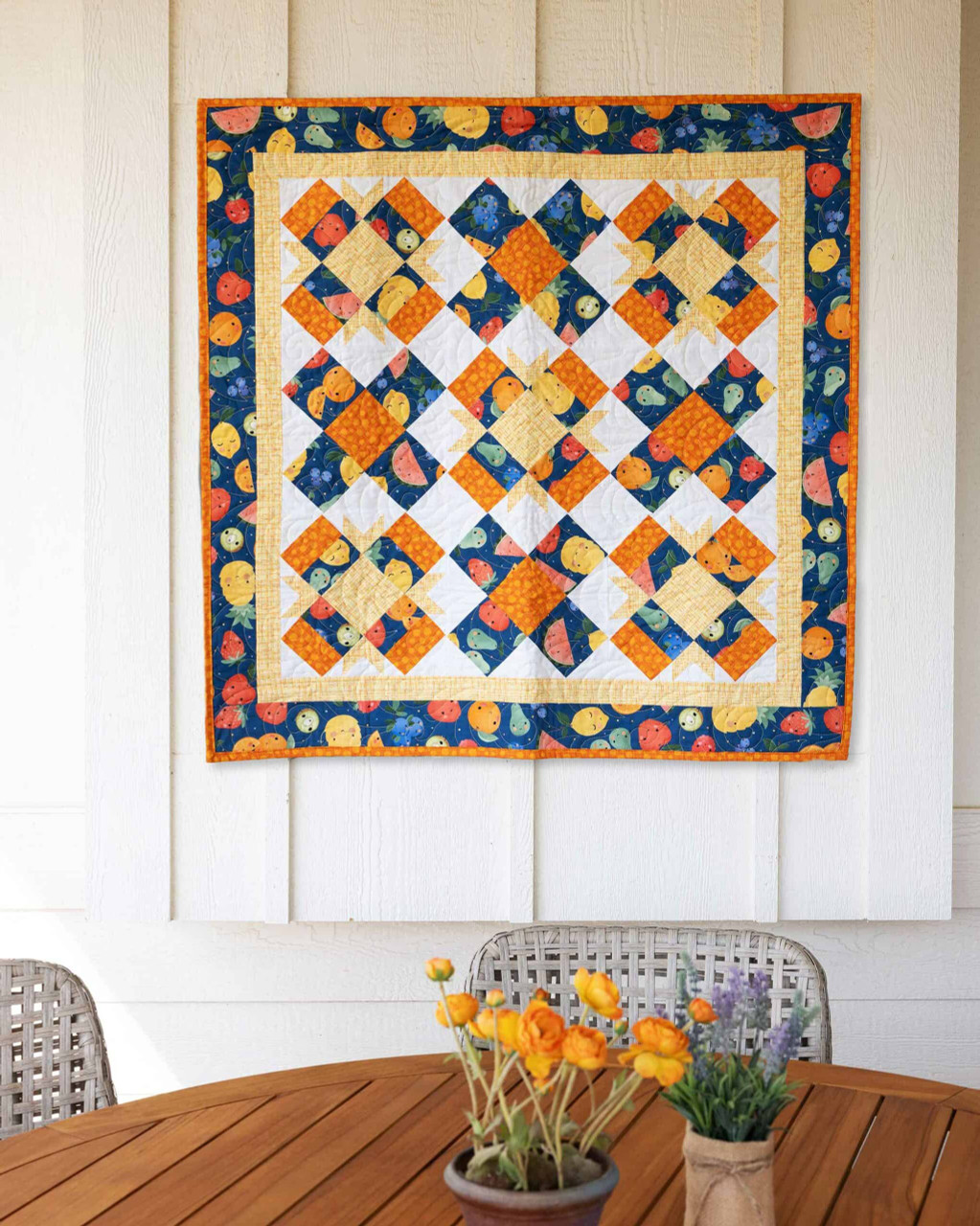 go! summertime sunburst wall hanging pattern