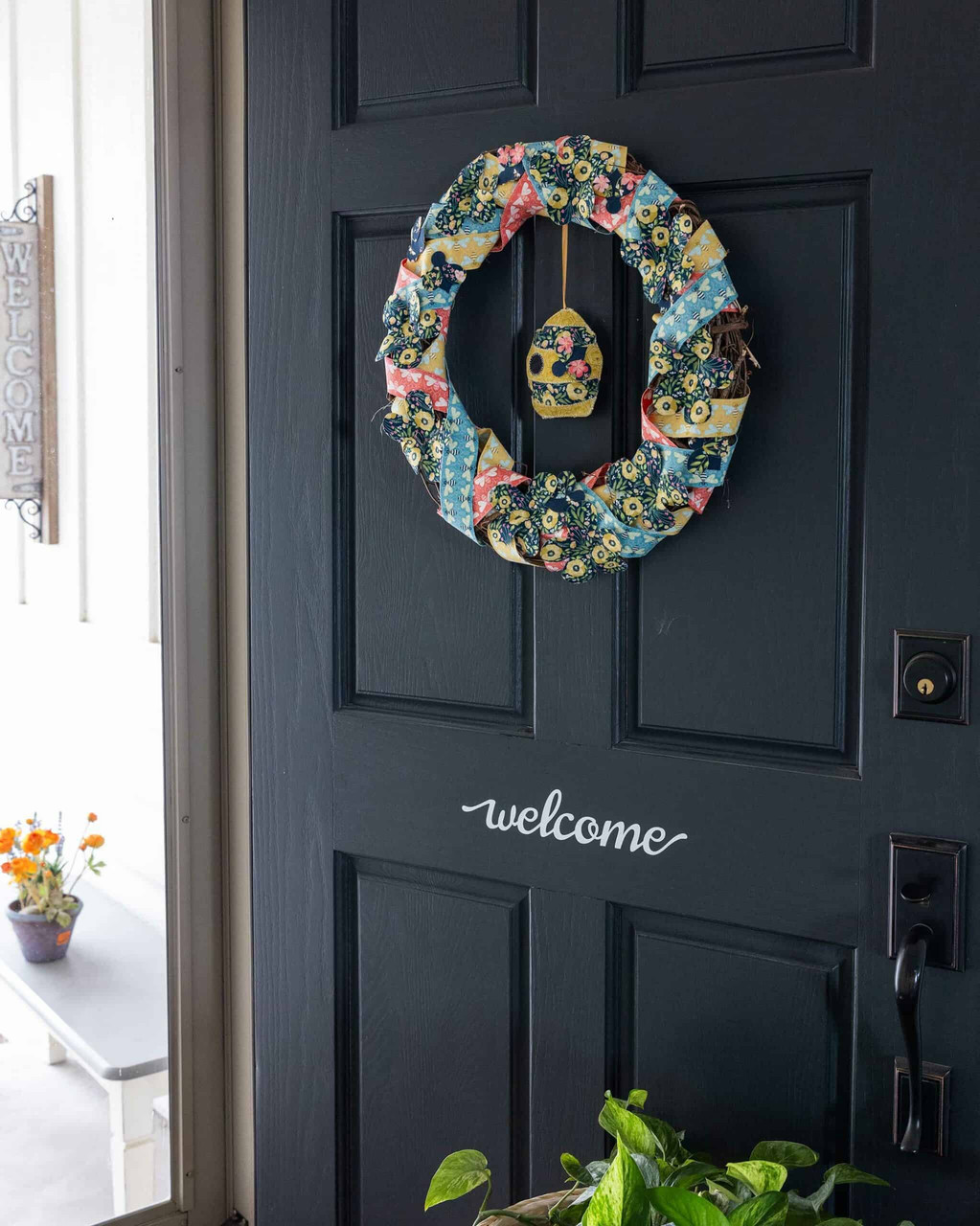 go! bee & 3d bee hive wreath pattern