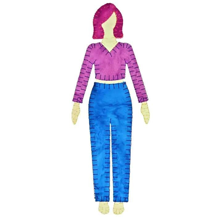 GO! Paper Doll and Doll Clothes by TipStitched Embroidery Designs