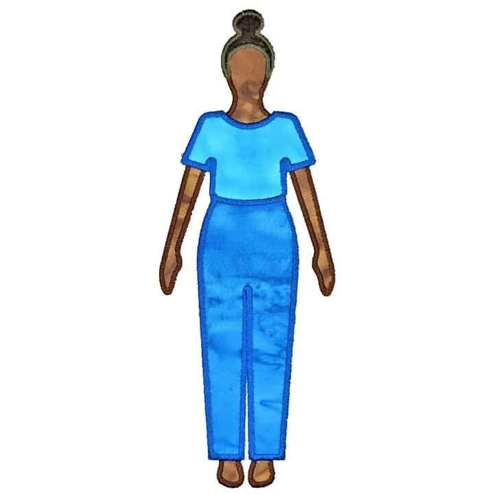 GO! Paper Doll and Doll Clothes by TipStitched Embroidery Designs