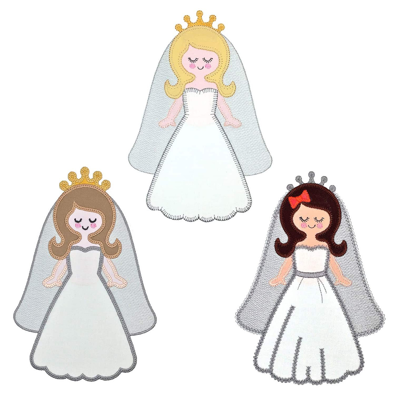 GO! Bride Set Embroidery Patterns by V-Stitch Designs