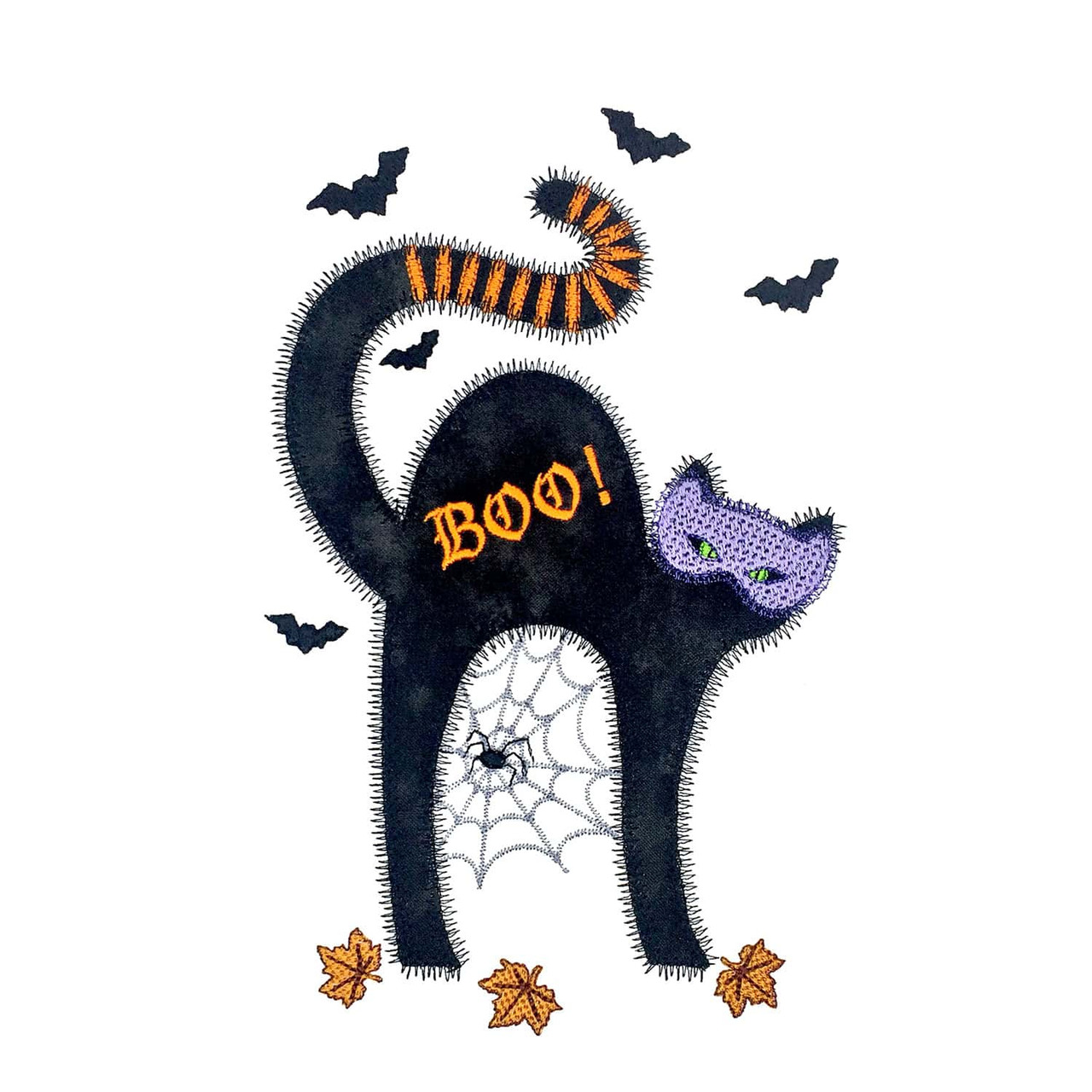 GO! Masked Cat Embroidery Pattern by V-Stitch Designs