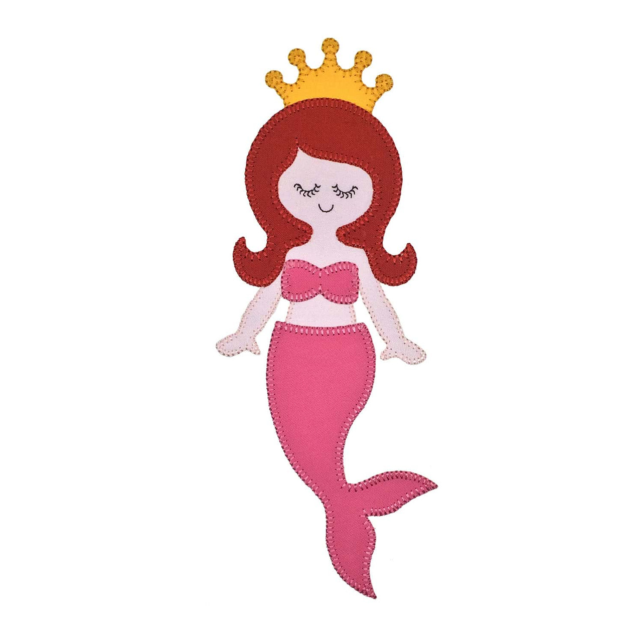 GO! Mermaid King and Queen Set  Embroidery Patterns by V-Stitch Designs
