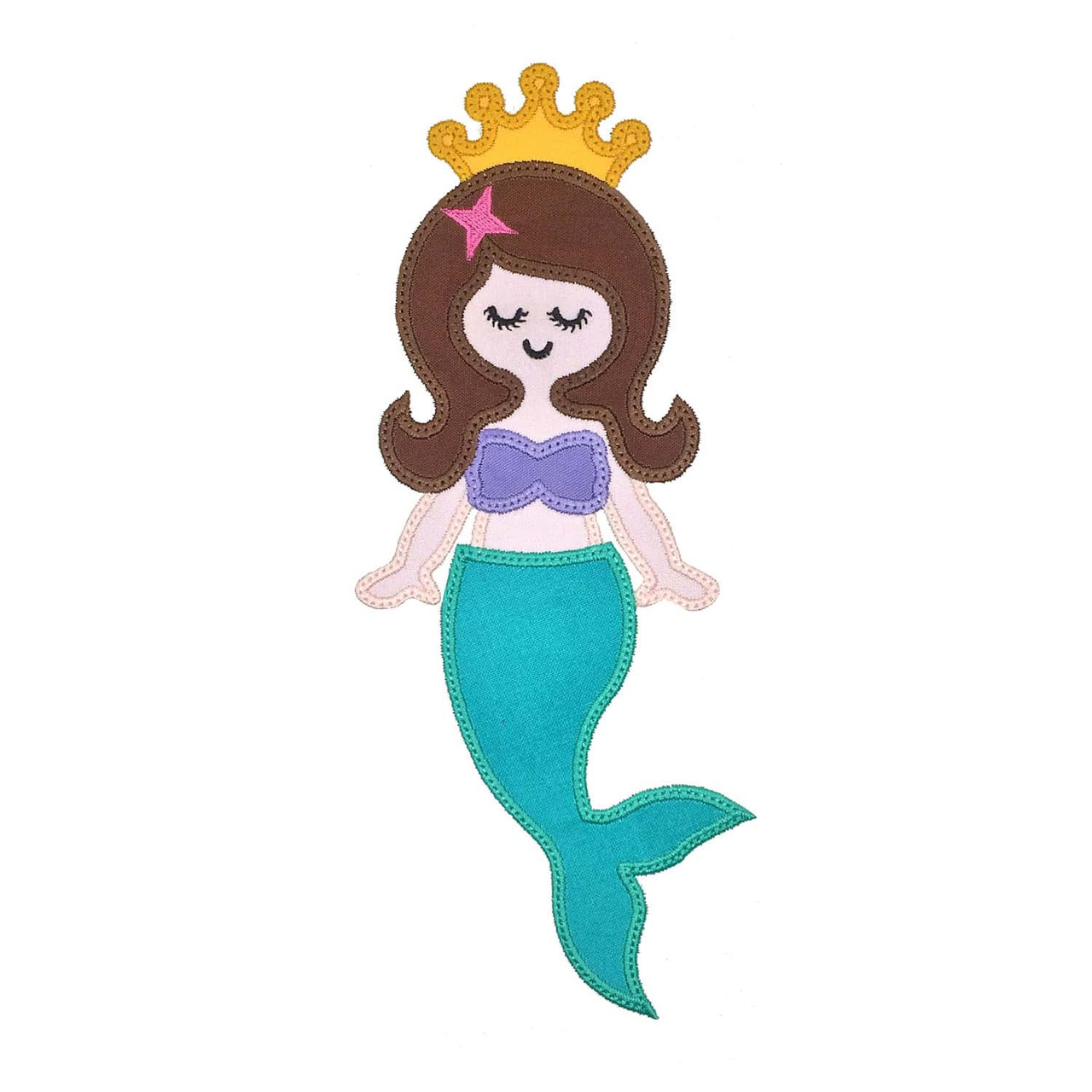 GO! Mermaid King and Queen Set  Embroidery Patterns by V-Stitch Designs