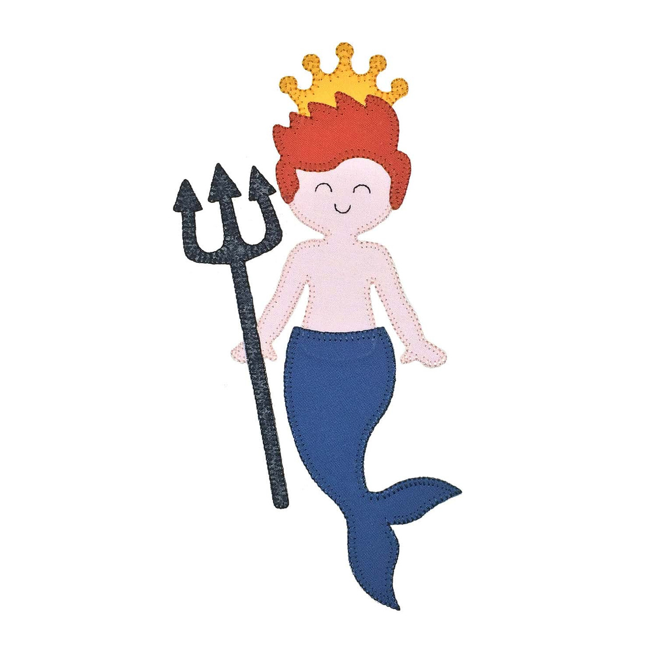 GO! Mermaid King and Queen Set  Embroidery Patterns by V-Stitch Designs
