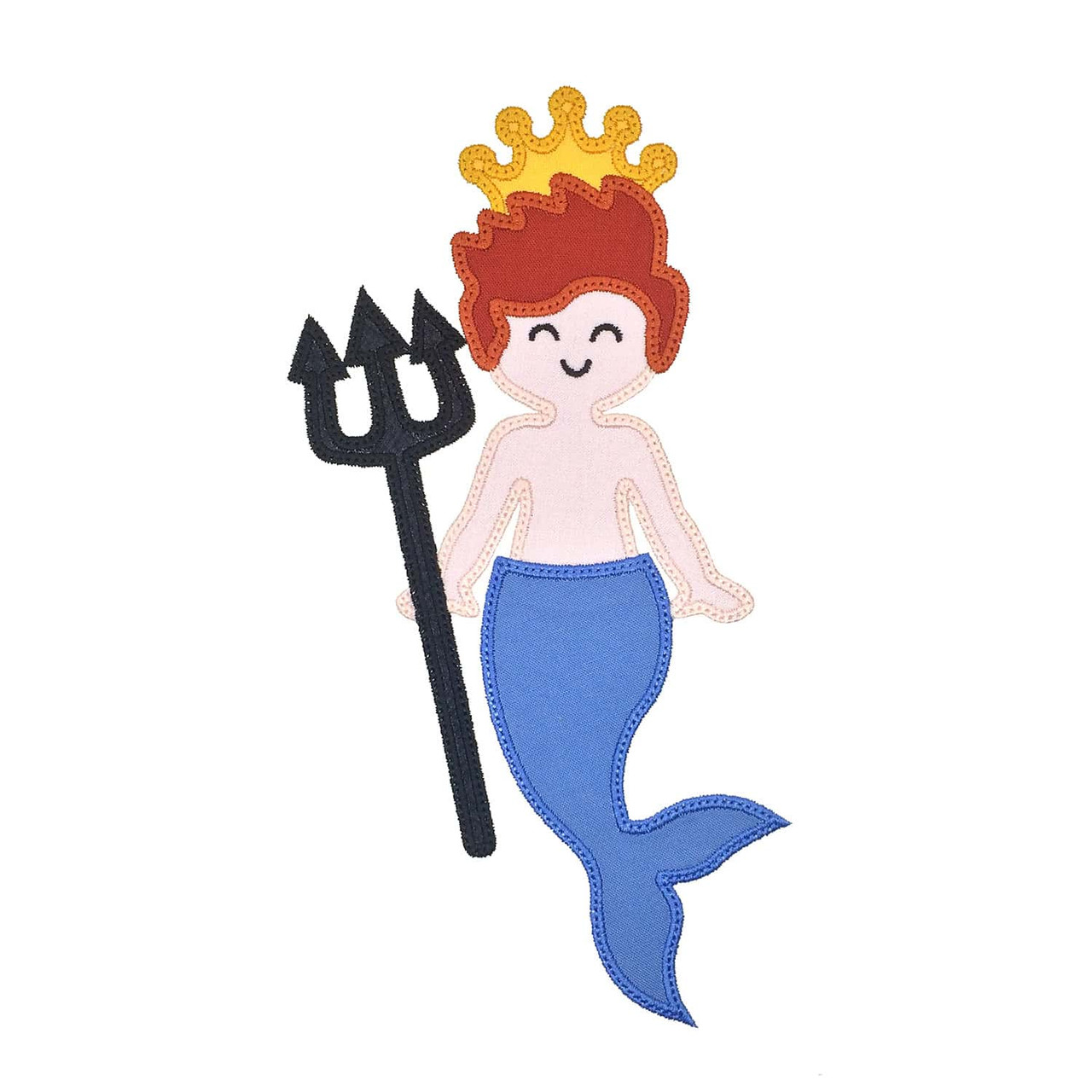 GO! Mermaid King and Queen Set  Embroidery Patterns by V-Stitch Designs