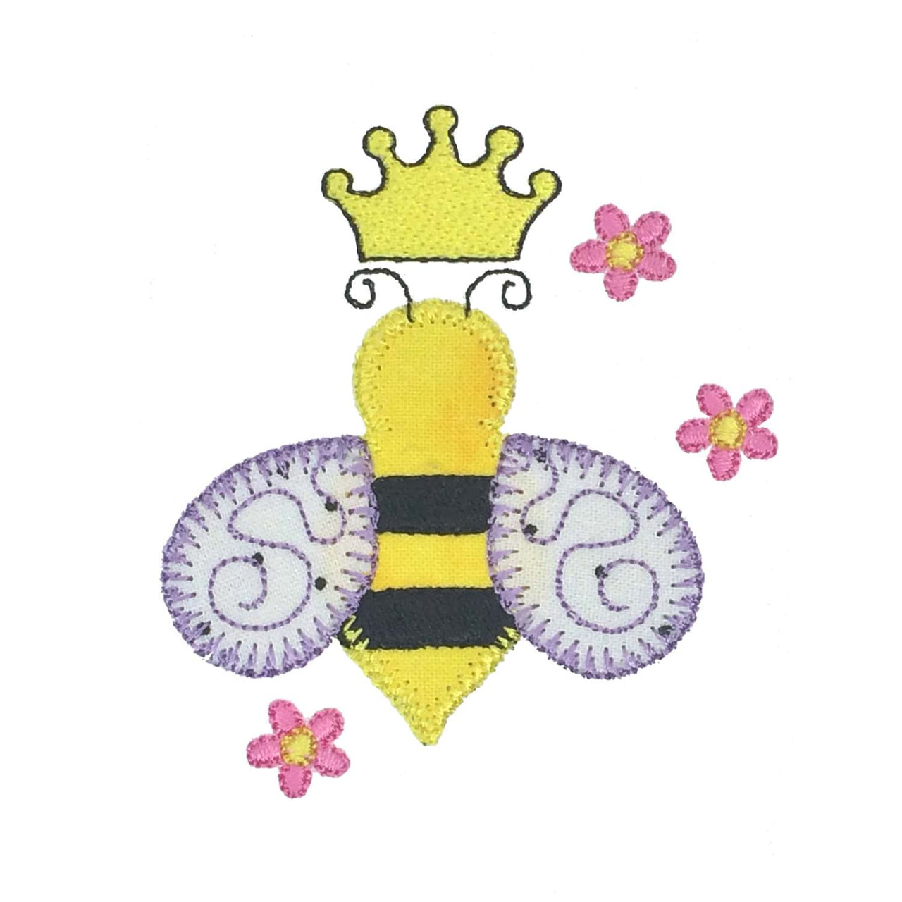 GO! Queen Bee  Embroidery Pattern by V-Stitch Design