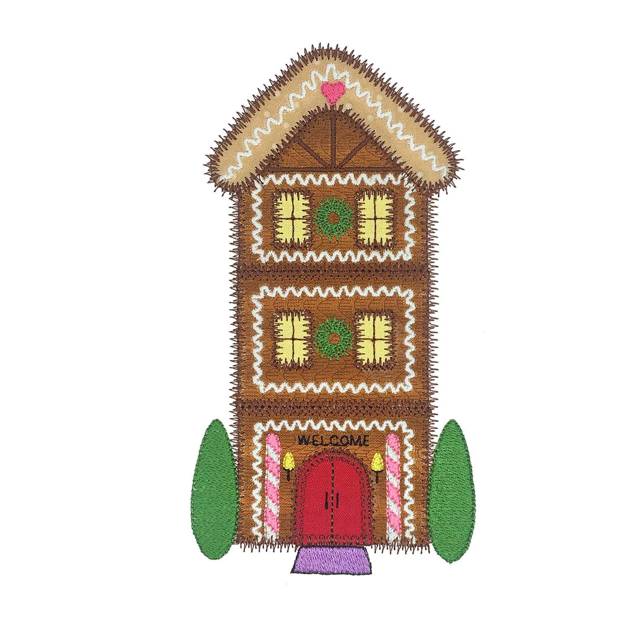 GO! Small Gingerbread Houses Embroidery Set