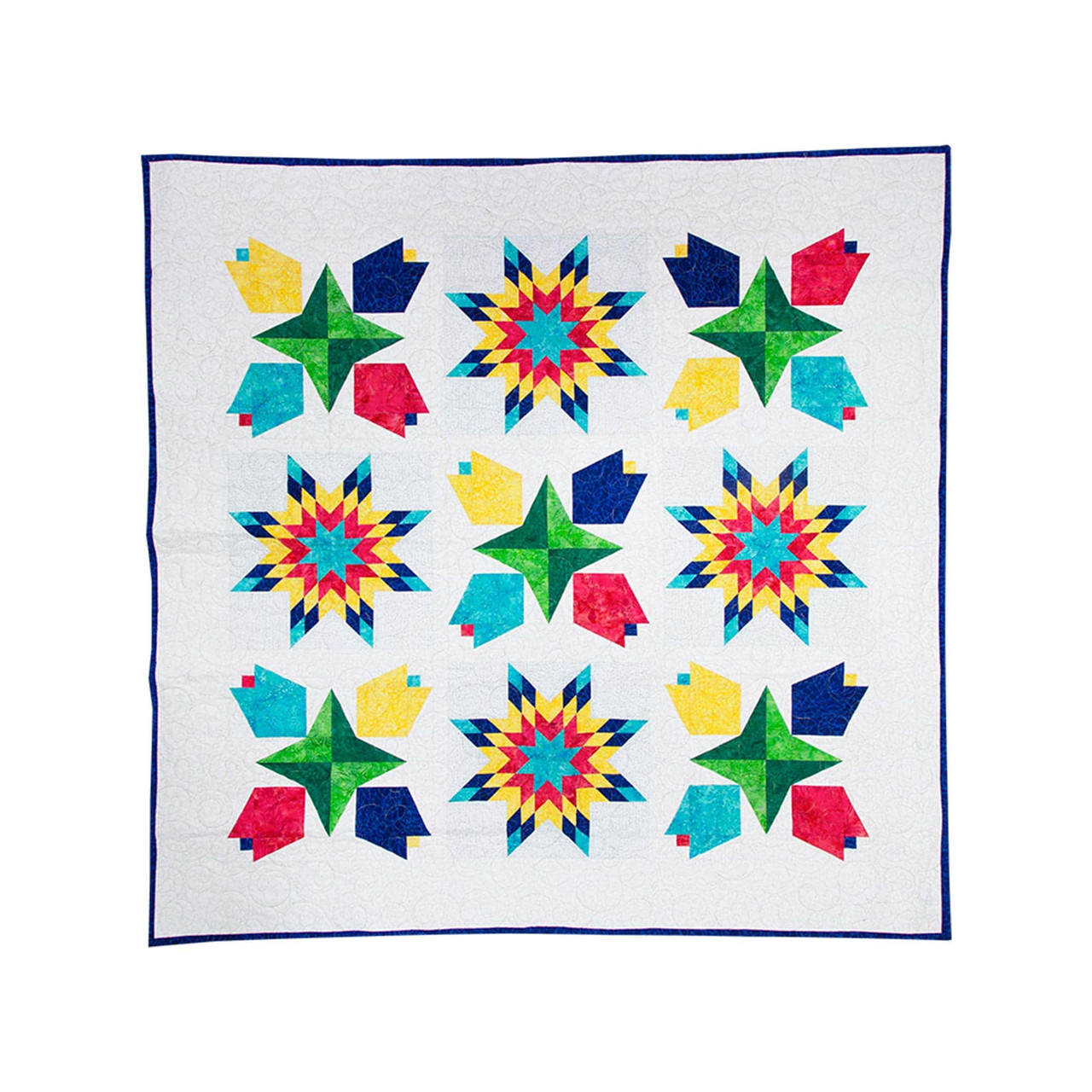 GO! Prairie Tulip Throw Quilt Pattern