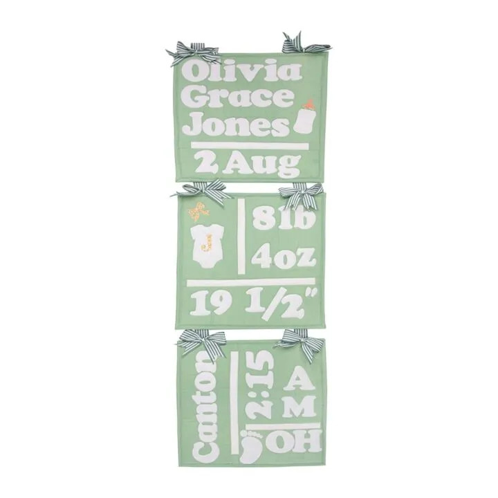 GO! On the Day You Were Born Wall Hanging Pattern