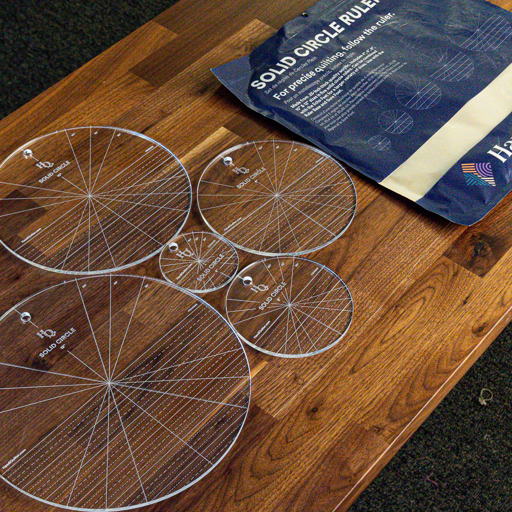 hq solid circle ruler (set of 5)