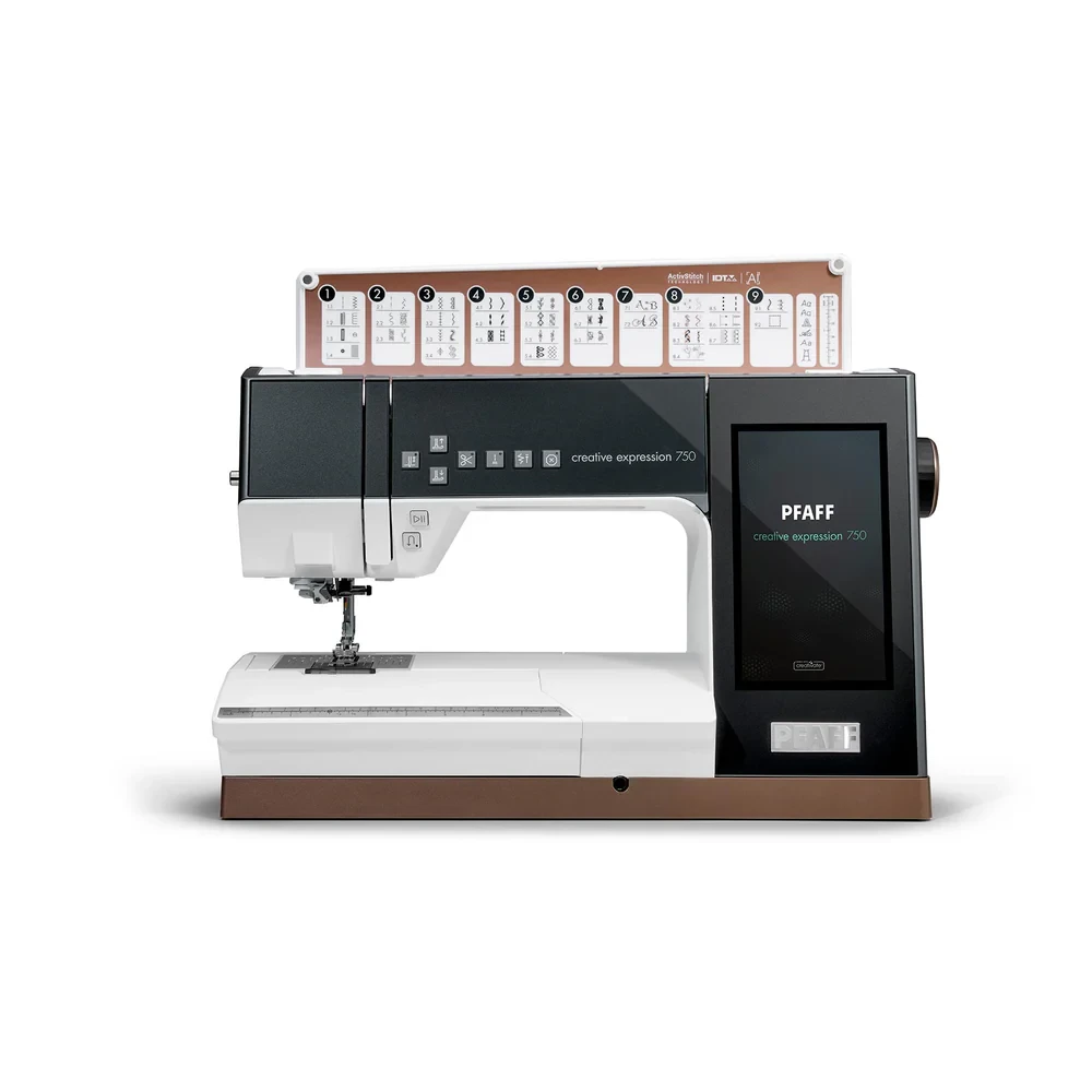 pfaff® creative expression™ 750 sewing and embroidery machine