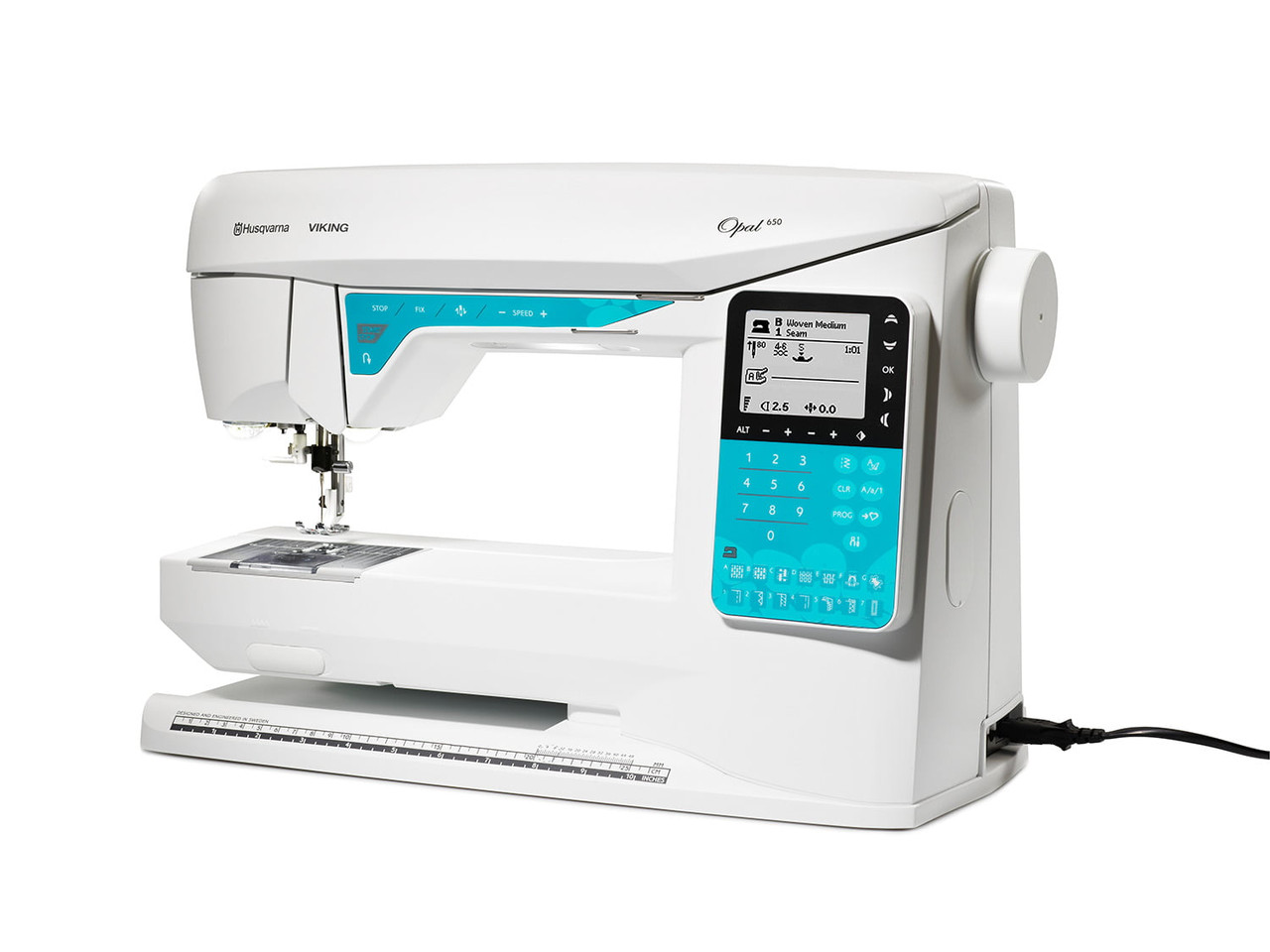 Opal 650 Sewing Machine - The front of the sewing machine showing the control panel - Husqvarna Viking Australia