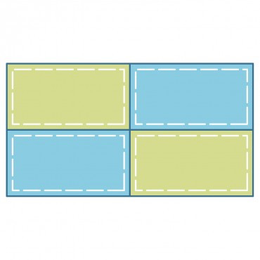 Studio Rectangle-(4) 6 1/2" x 3 1/2" (Quilt Block H)
