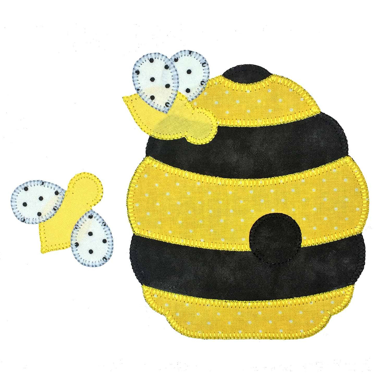 GO! Bee and Beehive Set Embroidery Patterns by V-Stitch Designs