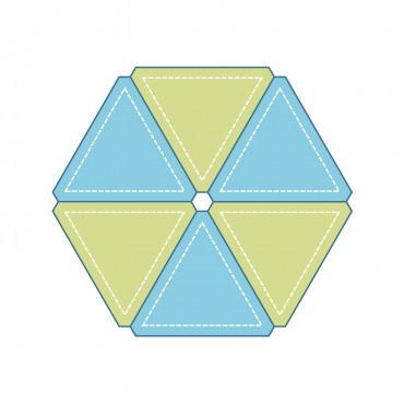 Studio Equilateral Triangle-4 3/8" Sides (3 1/2" Finished)-0