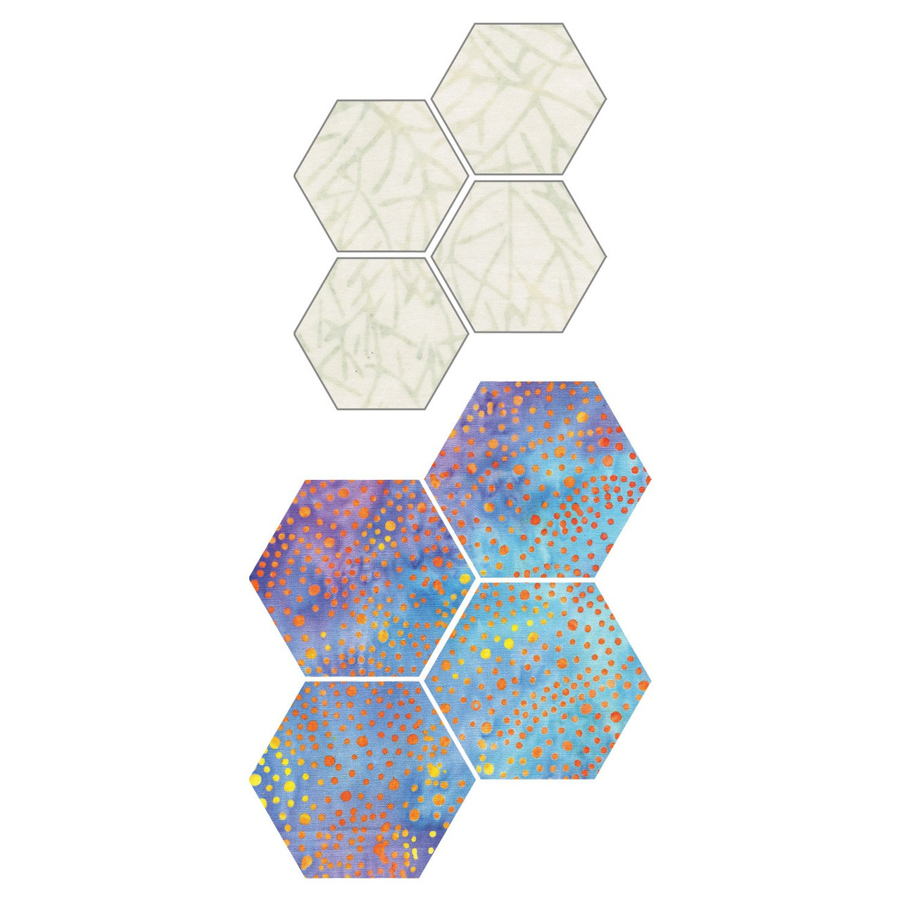 GO! English Paper Piecing Hexagon-1" Finished Sides-1786