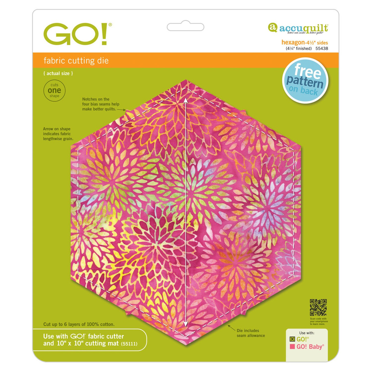 GO! Hexagon-4 1/2" Sides (4 1/4" Finished)-0