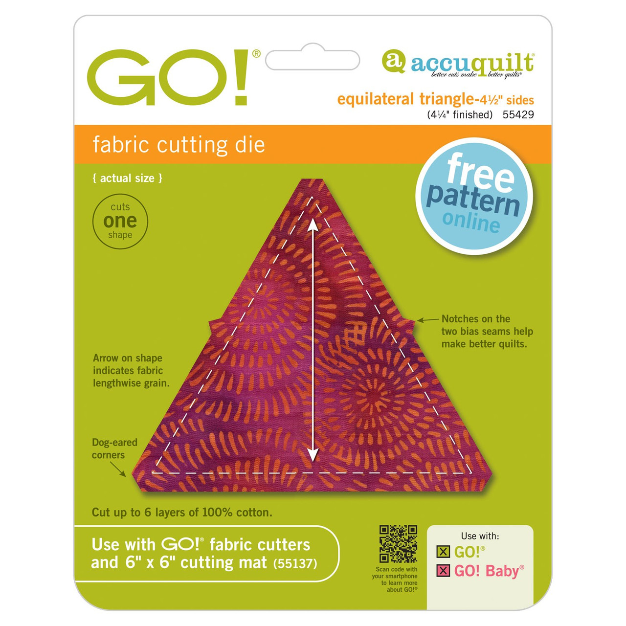 GO! Equilateral Triangle-4 1/2" Sides (4 1/4" Finished)-0