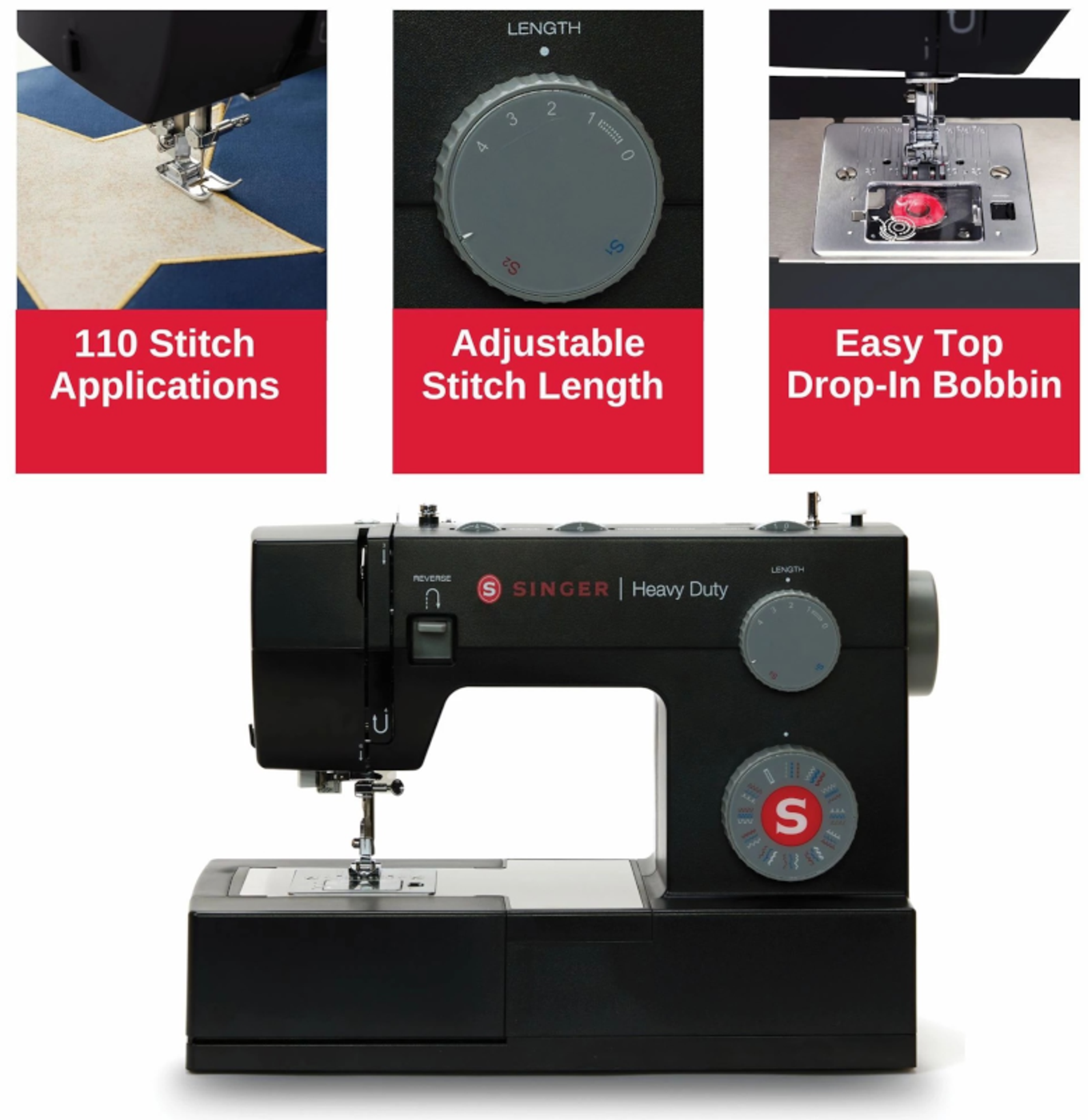 SINGER® Heavy Duty 4432 Black Sewing Machine