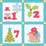 GO! 12 days of Winter Bliss Wall Hanging (closeup)