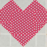 GO! Qube 8" Hugs and Kisses Baby Quilt Heart Block
