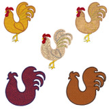 folk art fowl rooster