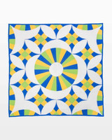 go! fanciful flower throw quilt pattern