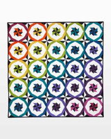 go! rainbow road throw quilt pattern