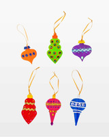 go! tree ornaments set pattern