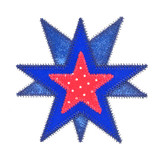 go! triple stars embroidery pattern by v stitch designs