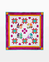 go! gnomes in love wall hanging pattern