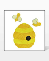 go! bee & beehive embroidery designs