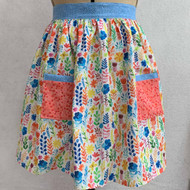 Gathered Half Apron with Pockets