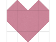Scrap Fabric Projects: Heart Quilt Block