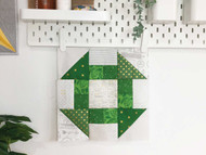 Scrappy Churn Dash Quilt Block