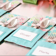 Silverware Holder with personalised Card Insert
