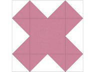 Scrap Fabric Projects: X Kiss Quilt Block
