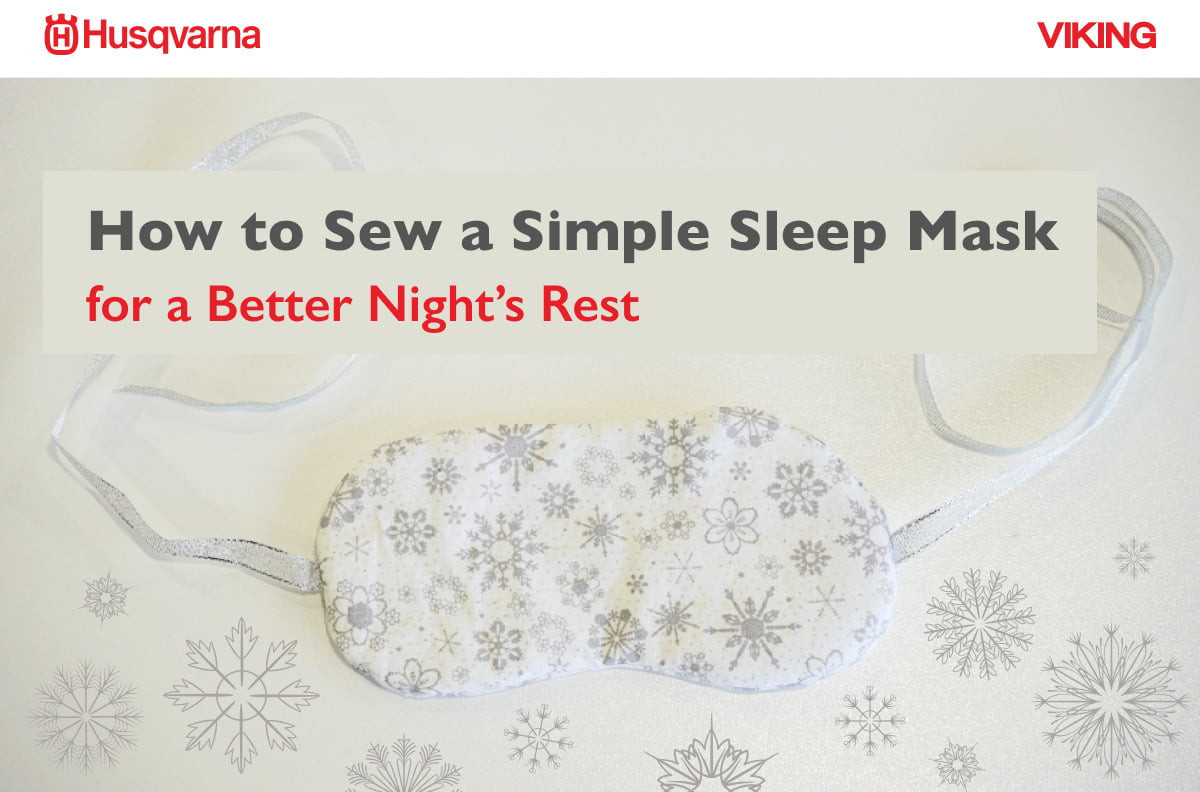 How to Sew a DIY Sleep Mask