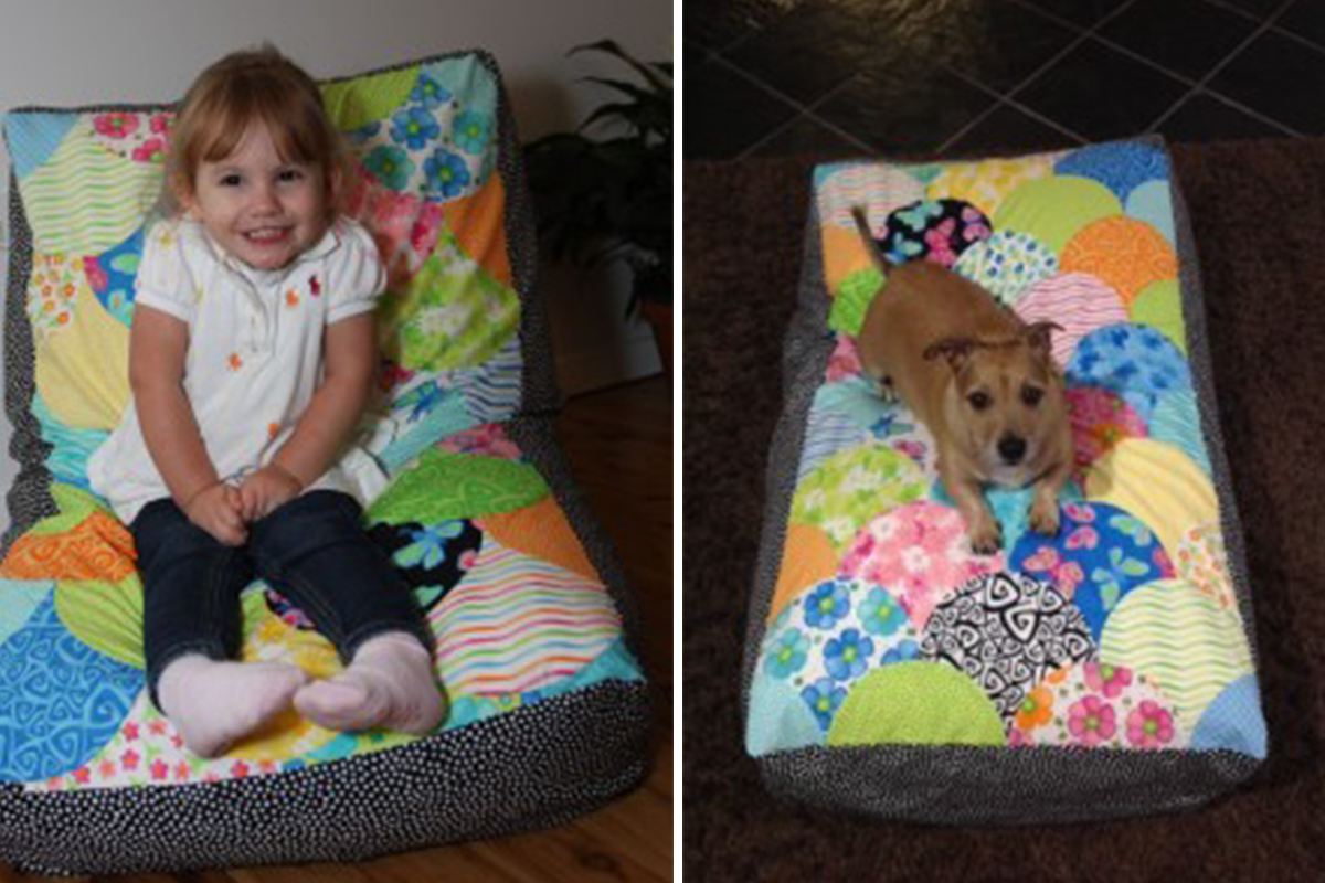 Clam Shell Bean Bag Cushion