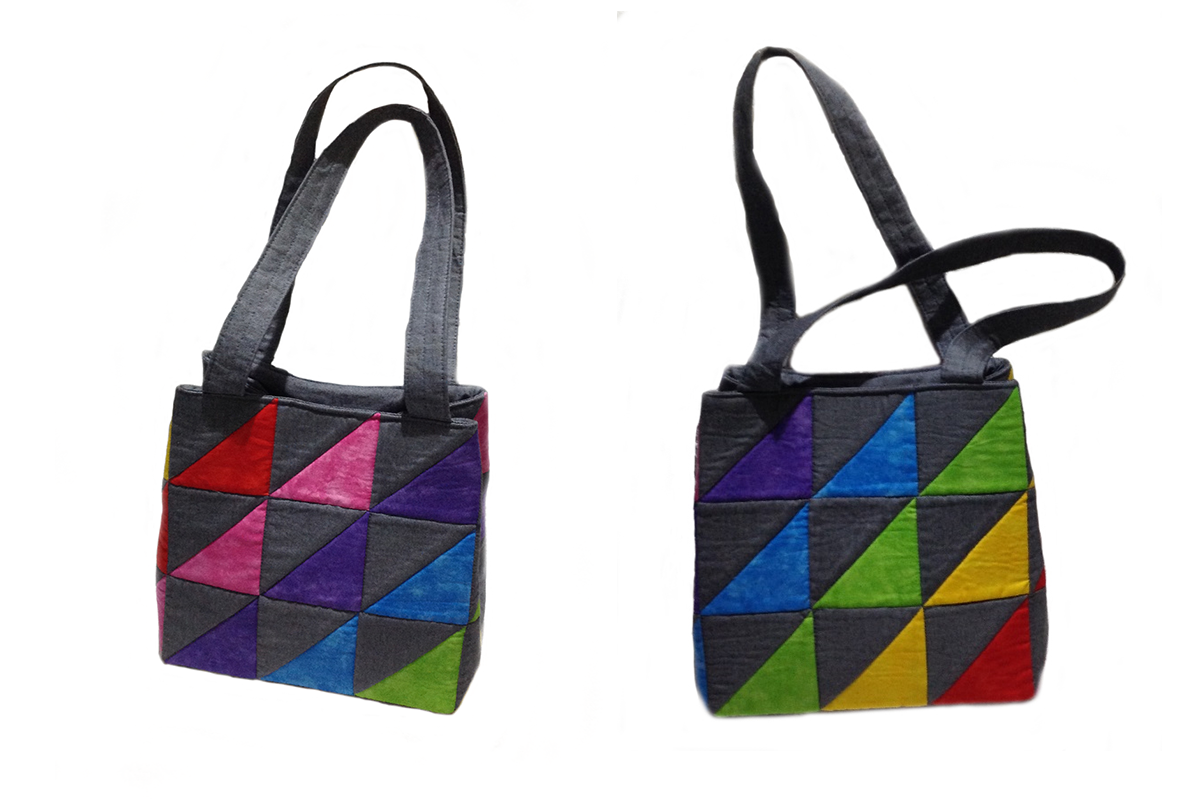 Half Square Triangle Bag